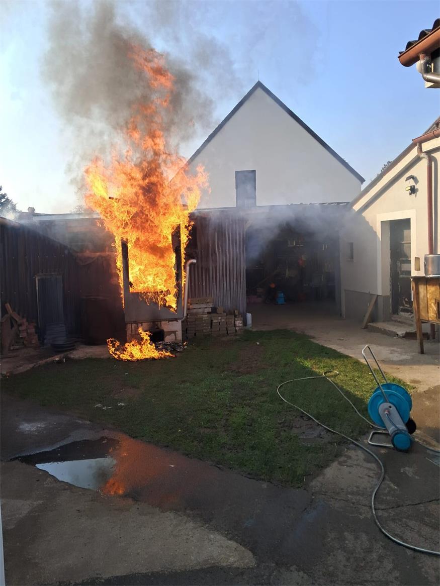 Feuer im Garten