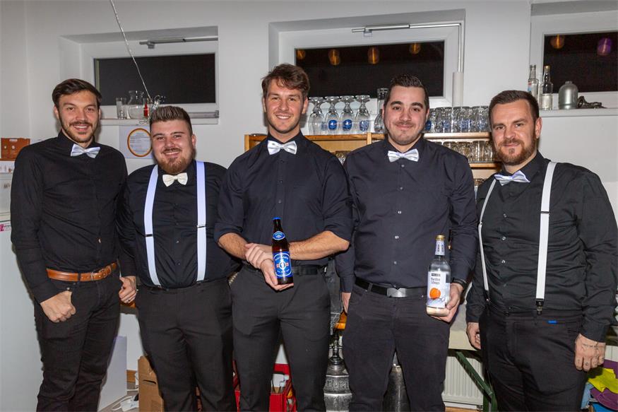 Florian Kernbichler, Thorsten Ernst, Bernd Brunner, Daniel Ernst und Eduard Gurdet hatten Spaß