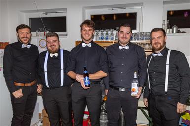 Florian Kernbichler, Thorsten Ernst, Bernd Brunner, Daniel Ernst und Eduard Gurdet hatten Spaß
