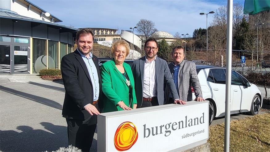Foto v. l.: SPÖ-Landesgeschäftsführer Kevin Friedl, Landtagsabgeordnete Verena Dunst, Bürgermeister Jürgen Dolesch und GF Dietmar Salmhofer präsentierten die Zahlen. 