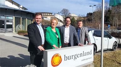 Foto v. l.: SPÖ-Landesgeschäftsführer Kevin Friedl, Landtagsabgeordnete Verena Dunst, Bürgermeister Jürgen Dolesch und GF Dietmar Salmhofer präsentierten die Zahlen. 