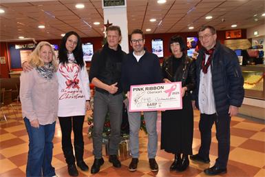 Foto: v.l.n.r.: Hedy Pratscher, Daniela Sulyok, Gery Seidl, Wolfgang Brandner (Dieselkino), Elisabeth Schranz und Herwig Wallner.
