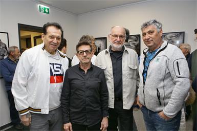 Fotokünstler unter sich: Walter Horvath, Erwin Muik, Kurt Pieber und Heinrich Seper