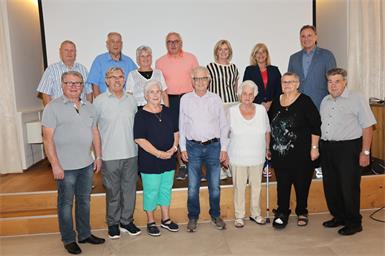 Franz Seckel und sein Team wurden in ihren Funktionen bestätigt. Die Ehrengäste rund um Landespräsident Helmut Bieler gratulierten.