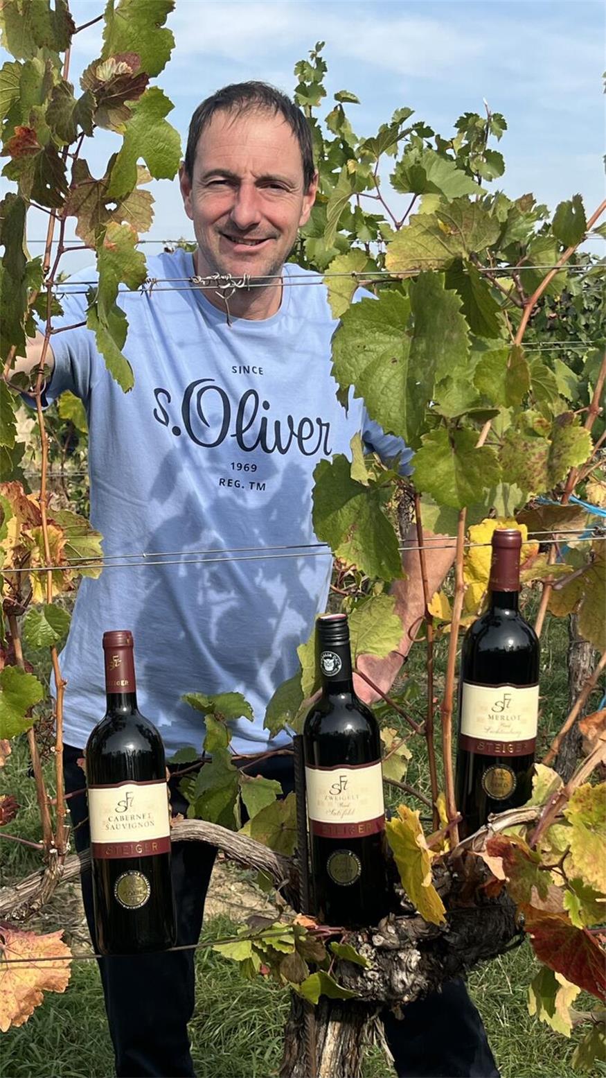 Franz Steiger jun. vom Neudörfler Weingut Steiger hat sich mittlerweile an den Medaillenregen ein wenig gewöhnt. Auch in diesem Jahr gab es wieder höchste Auszeichnungen für seine Weine.