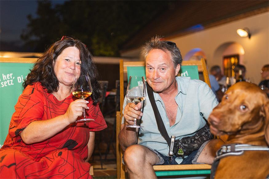 Gabi und Markus waren mit ihrem Hund mit dabei.