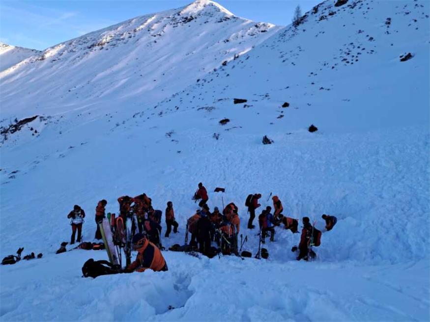 Geführte Alpenvereinstour von Lawine mit fünf Toten betroffen