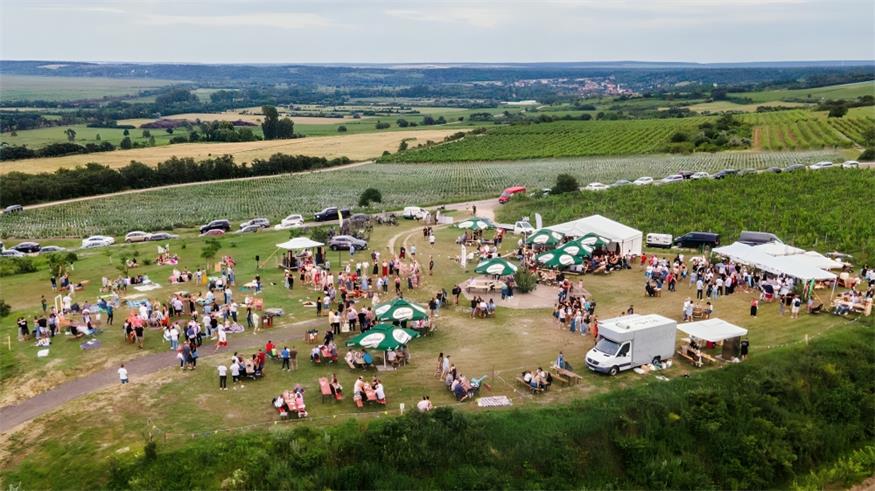 "Grenzenlos feiern" ist das Motto des Festivals Vinobeats, das nächstes Wochenende unmittelbar hinter der burgenländischen Grenze in den Weingärten zwischen Fertörakos und Balf stattfindet.