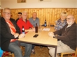 Hans, Karl, Hubert, Josefa und Josef in der Naturfreundehütte. 