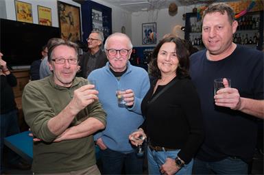 Harri Mannsberger, Hans „Pele“ Gsellmann, Heidi Kräutelhofer und Gernot Moser