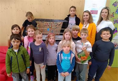 Haustiere standen rund umd en Welttierschutztag in der Volksschule Neuberg im Fokus.