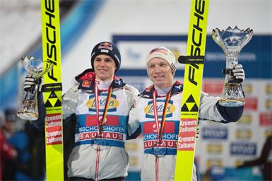 Hörl (rechts) und Embacher in Zakopane ein "Superteam"