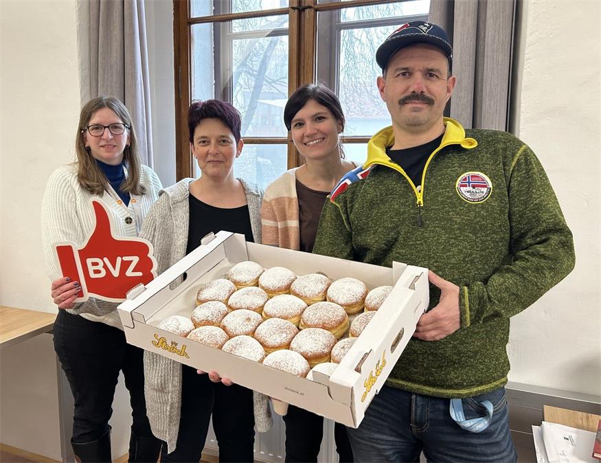 BVZ verteilte Faschingskrapfen