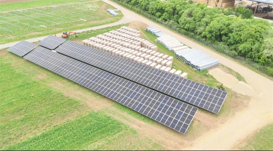 Im Gemeindegebiet von Parndorf entsteht derzeit eine Agri-Photovoltaikanlage mit einer Gesamtleistung von 38 MWp.