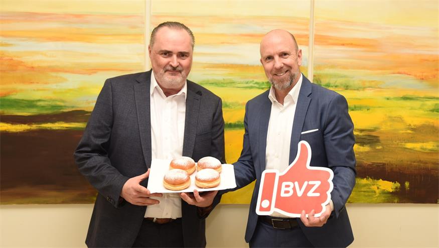Im Landhaus (v.l.): Landeshauptmann Hans Peter Doskozil und BVZ-Chefredakteur Markus Stefanitsch.