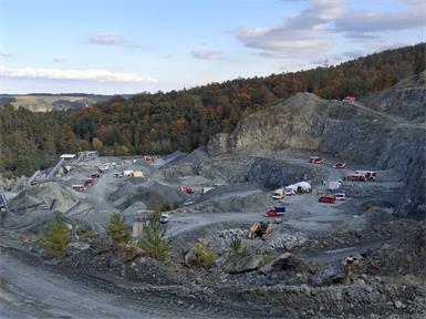 Im Oktober 2025 war einer der nun gesperrten Steinbrüche - jener bei Pilgersdorf - Schauplatz einer großangelegten Katastrophenschutzübung.