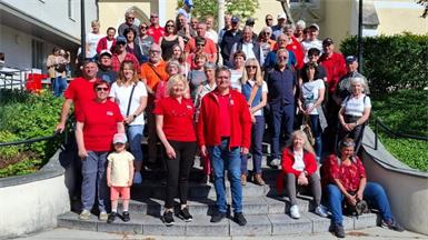 In Forchtenstein war Treffpunkt beim Vereinslokal, von wo aus eifrig gewandert wurde. Anschließend wurde zum Grillfest geladen.