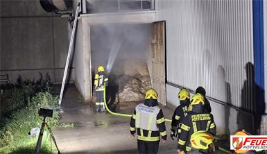 In einem Lagerraum waren Getreidereste in Brand geraten.