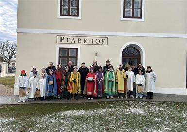 Insgesamt waren in Bildein in diesem Jahr 18 Kinder für die gute Sache unterwegs.