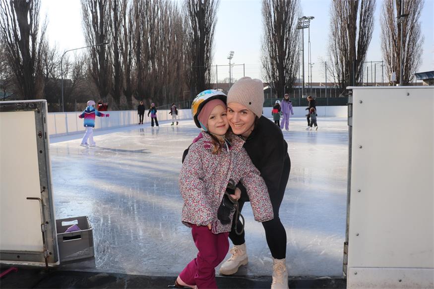 Kinder hatten viel Spaß am Mattersburger Eislaufplatz