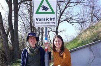 Julia Rastelli und Nina Götz sind die Vorsitzenden des Naturschutzvereines.