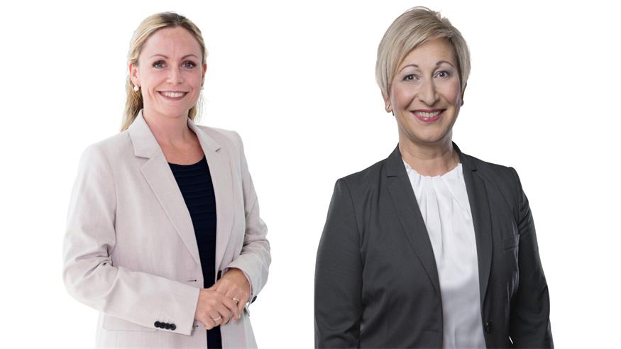 Julia Schneider-Wagentristl (l.) ist 32 Jahre alt, Landwirtin in Kleinfrauenhaid, zweifache Mutter und war von 2020 bis 2025 Abgeordnete zum Burgenländischen Landtag. Claudia Schlager (r.) ist gebürtige Mattersburgerin, verheiratet und Mutter einer Tochter. Nach Abschluss der Pädak war sie lange Zeit als Lehrerin tätig, mittlerweile ist sie Berufspolitikerin. 