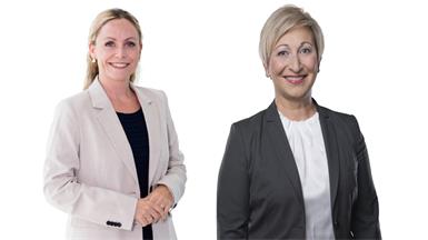 Julia Schneider-Wagentristl (l.) ist 32 Jahre alt, Landwirtin in Kleinfrauenhaid, zweifache Mutter und war von 2020 bis 2025 Abgeordnete zum Burgenländischen Landtag. Claudia Schlager (r.) ist gebürtige Mattersburgerin, verheiratet und Mutter einer Tochter. Nach Abschluss der Pädak war sie lange Zeit als Lehrerin tätig, mittlerweile ist sie Berufspolitikerin. 