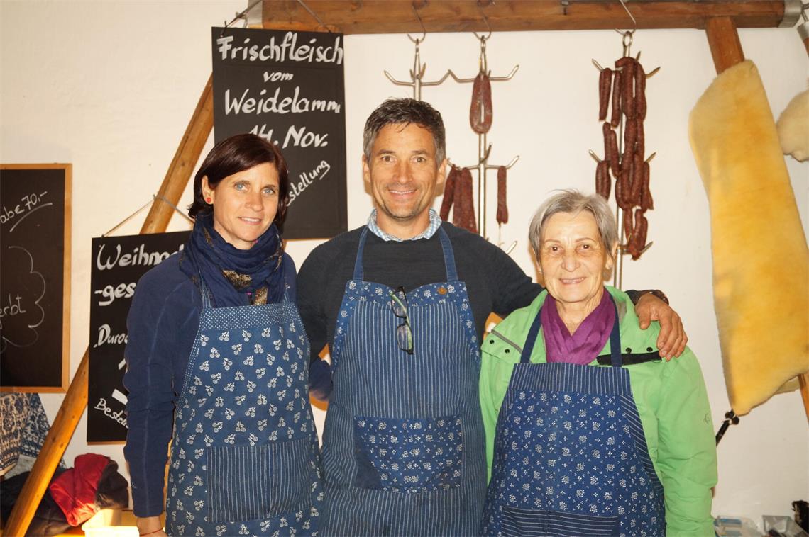 Julia Steiger-Tösch, Johannes Steiger und Helene Steiger. 