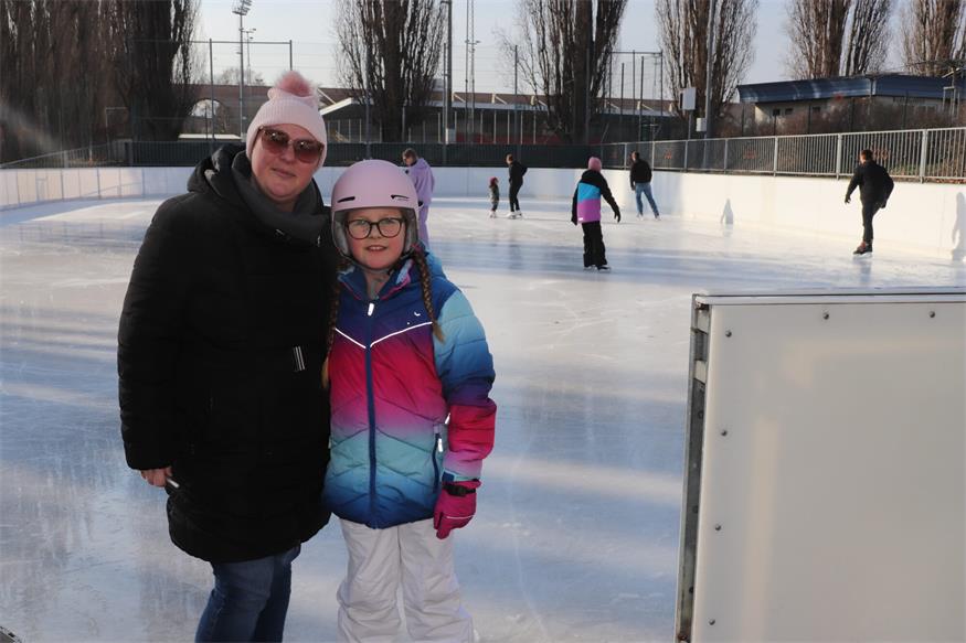 Kinder hatten viel Spaß am Mattersburger Eislaufplatz