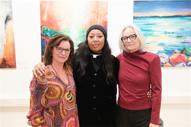 Klaudia Gstettner, Bianca Froese-Acquaye und Petra Klikovits