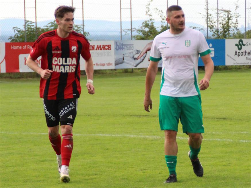 Klingenbachs Antonio Vidovic (re.) war am Wochenende mit zwei Toren der Matchwinner