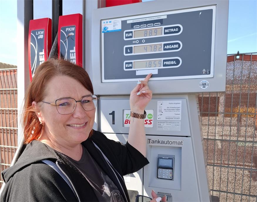 Knapp 89 Euro zahlte Simone Braunstein für ihre Tankfüllung.