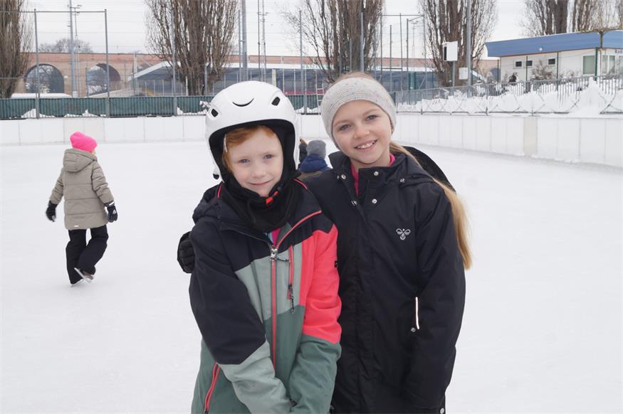 Kunsteisbahn Mattersburg: Winteridylle und Freude über Eislauf-Kurs