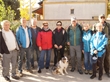 Kurz vor dem Start der Wanderung der „Oidn Biffü“: Pepi, Helmut, Ernst, Uschi, J...