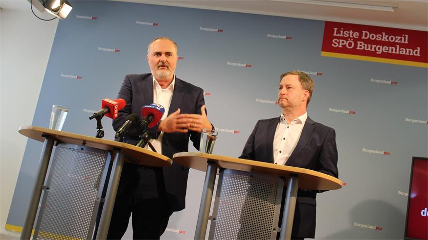 Landeshauptmann Hans Peter Doskozil, SPÖ-Klubobmann Roland Fürst