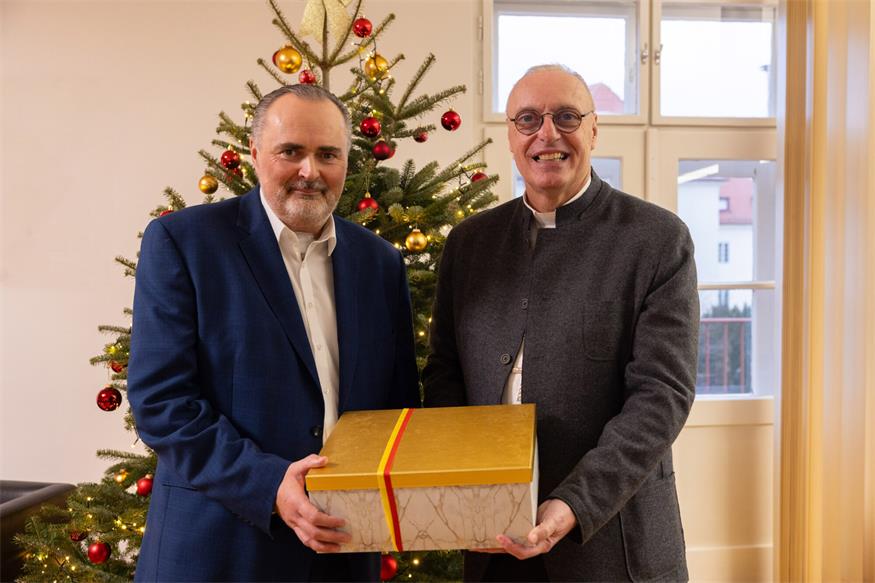 Landeshauptmann Hans Peter Doskozil und Diözesanbischof Ägidius Zsifkovics trafen sich zu einem Gespräch in der Vorweihnachtszeit. 