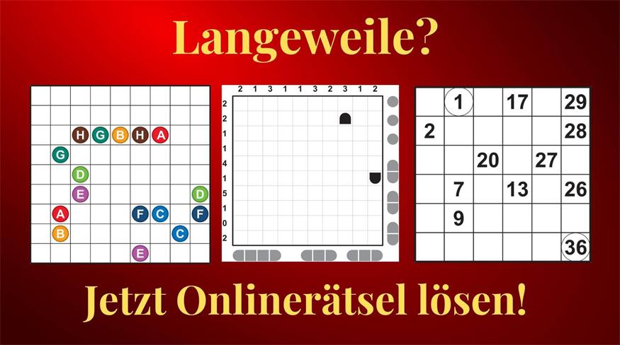 Langeweile? Hidoku, Battleships & Arukone beim BVZ-Rätselspaß jetzt auch digital lösen!