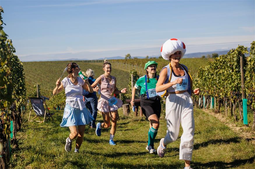 Laufen in originellen Kostümen: Der Blaufränkischland Marathon findet heuer bereits zum fünften Mal statt. 