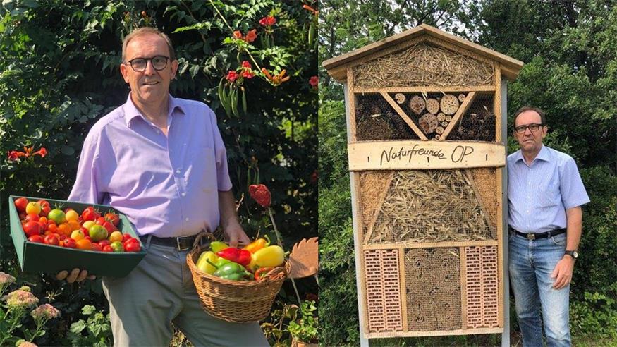 Lieblingsplatz. Niki Dominkovits ist gerne in der Natur, am liebsten auf der Streuobstwiese am Fenyös oder auch in seinem Gemüsegarten. Die Erhaltung der Naturbiotope wie Weinberg und Gaberlingbach und die Belebung des Stadtkerns wünscht er Oberpullendorf zum Jubiläum. 