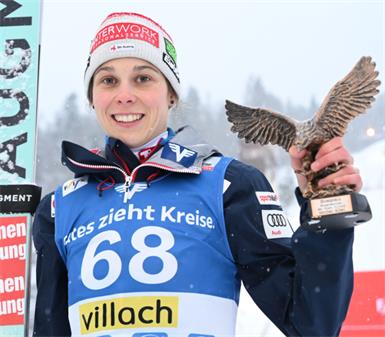 Lisa Eder durfte auch in Zao jubeln