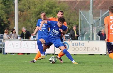 Lukas Faulend (v., gegen Tobajs Karlo Bauman) verpasste mit Stegersbach den nächsten Sieg.