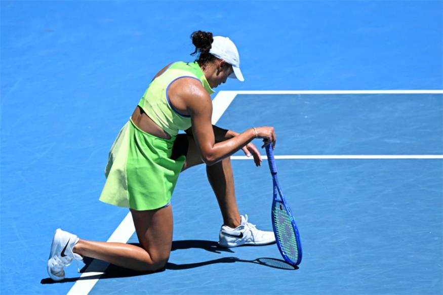 Madison Keys am Boden zerstört