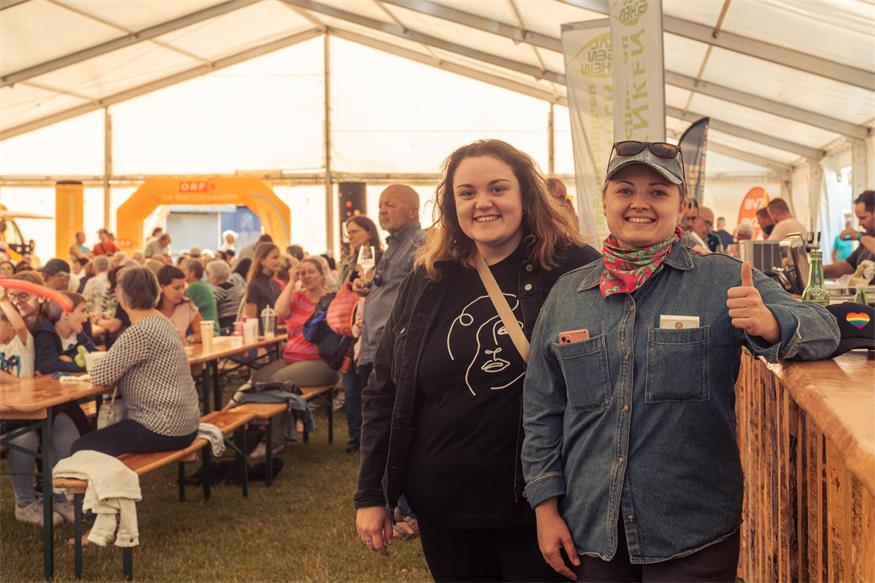 Malgorzata und Alicja hatte eine tolle Zeit am ORF Sommerfest