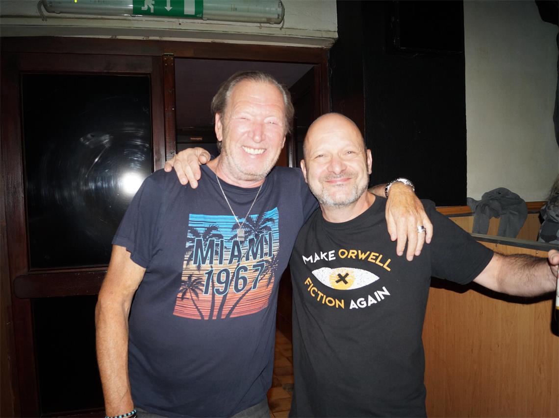 Manfred und Rudi feierten gemeinsam. 