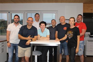 Manuel Emmer, Dietmar Csitkovics, Richard Wolfram, Sonja Csitkovics, Frank Pfnier, Alfred Liebmann, Marlene Buchinger und Gerhard Denk waren beim Treffpunkt dabei. Dieser möchte eine Möglichkeit zu Bürgerbeteiligung bieten.