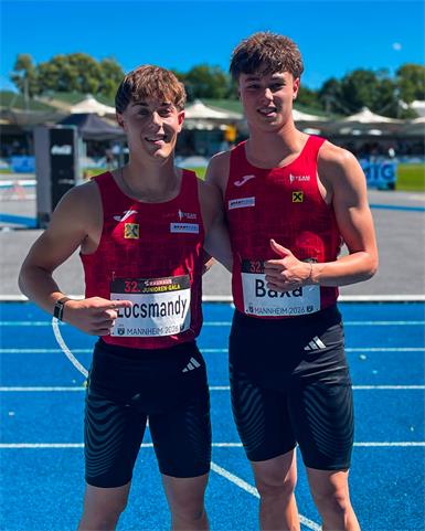 Markus Locsmandy und Max Baxa vom Laufteam Burgenland Eisenstadt
