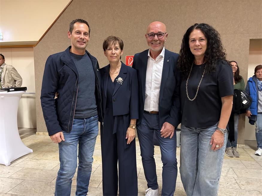 Markus Rauchbauer Klubobmann SPÖ Eisenstadt, Müllendorfs Bürgermeisterin Rosemarie Harter (SPÖ), Werner Huf (SPÖ) und Charlotte Toth-Kanyak Vizebürgermeisterin Eisenstadt (SPÖ)
