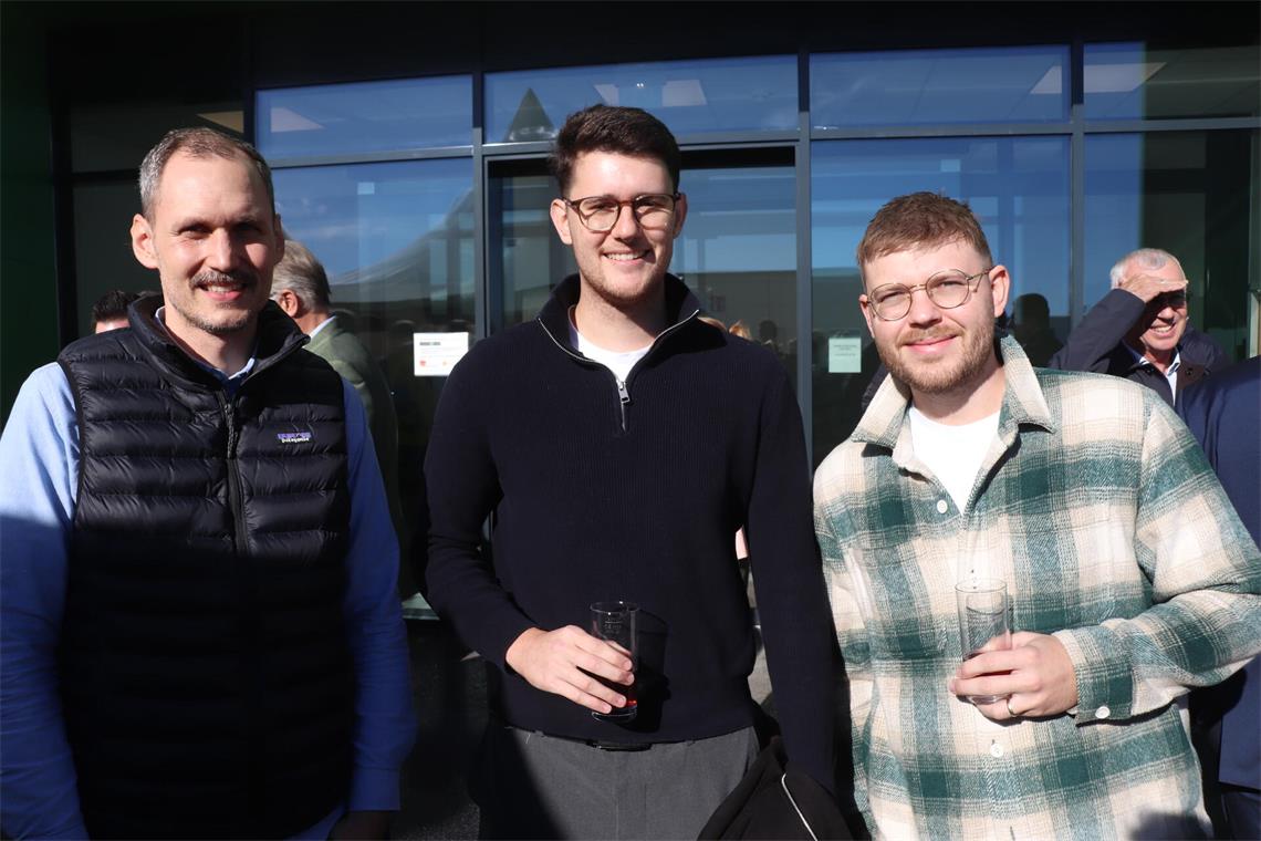 Martin Schlögl, Marcel Herold und Peter Leidl von der BRM AG. 