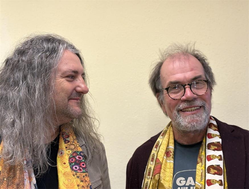 Mecky Pilecky (re.) und Rainer Paul sind erstmals gemeinsam auf einer Bühne zu hören.