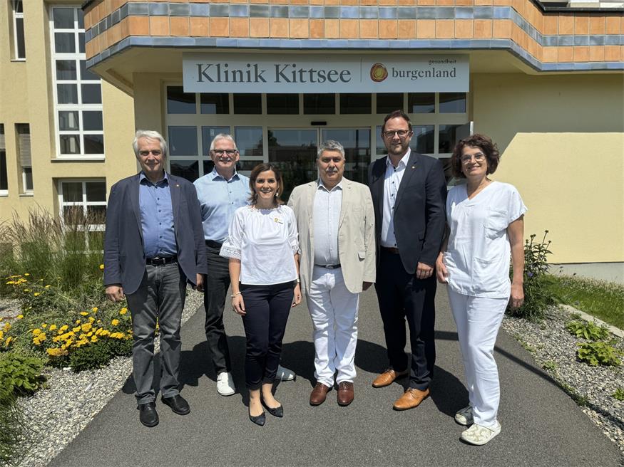Medizinischer Geschäftsführer Univ.-Prof. Dr. Stephan Kriwanek, Betriebsratsvorsitzender Gerhard Braun, Pflegedirektorin DGKP Bettina Ziniel, MSc, OA Dr. András Koch, Kaufmännischer Direktor Dieter Feitek, BSc, MSc, ärztliche Direktorin Primaria OMedR.in Dr.in Anna Kettner